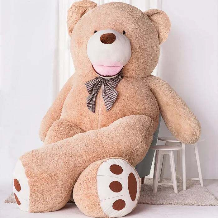 Big Plush Teddy Bear, Soft Toy, 300 Cm, 118 Inches, 9.8 Feet, Light Brown, Bobo - Image 1